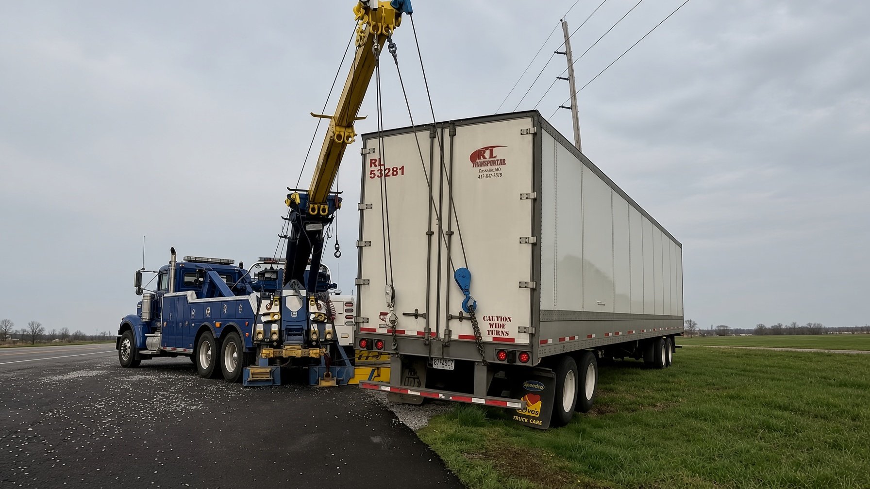 Swinging a huge load on the road again