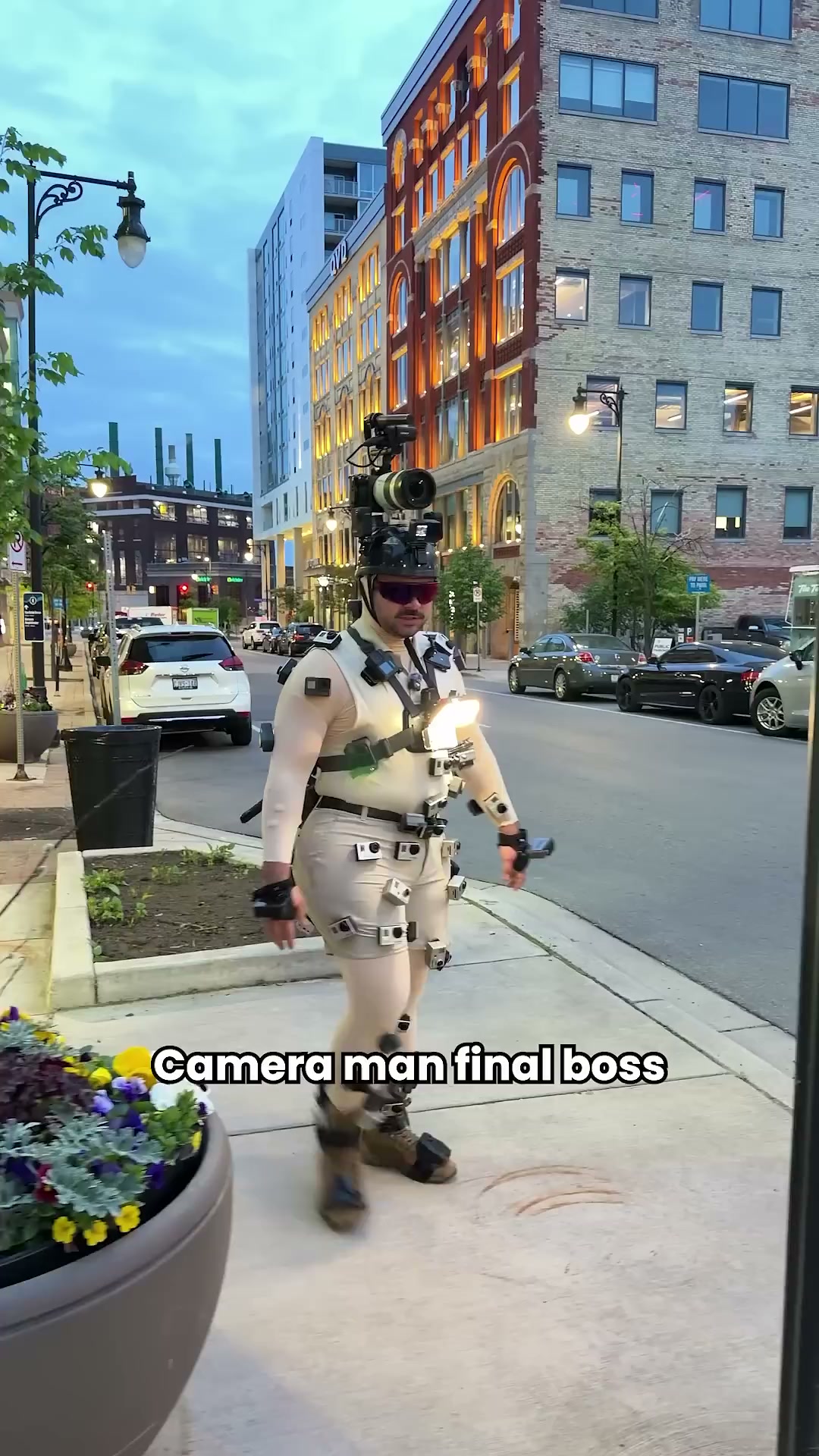He put over 100 cameras on his body