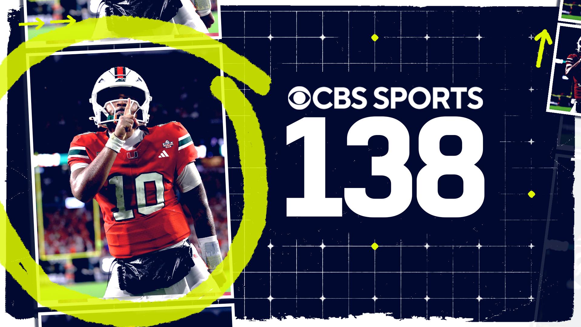 CBS Sports 138: Miami tops Ohio State, BYU for No. 1 spot in college ...