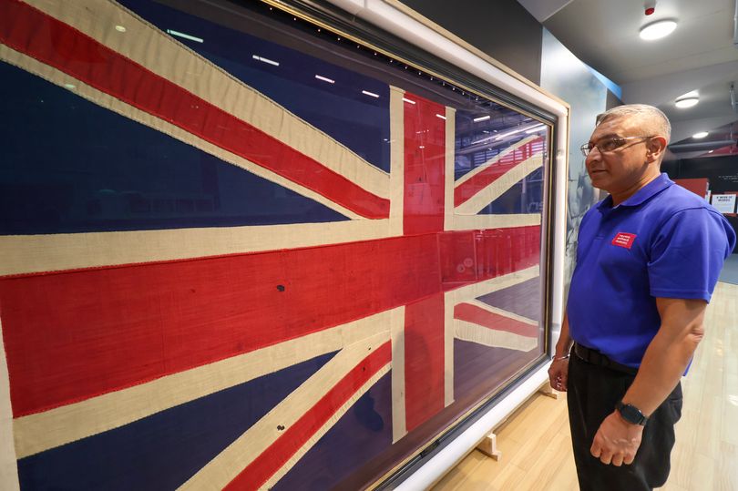 Unique Battle of Trafalgar flag on display in Newcastle for first time