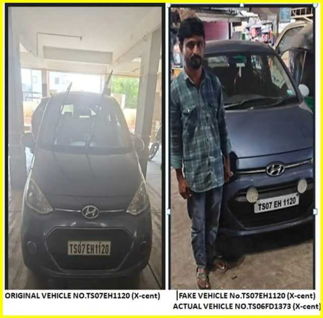 Hyderabad police seize 100 vehicles with fake license plates