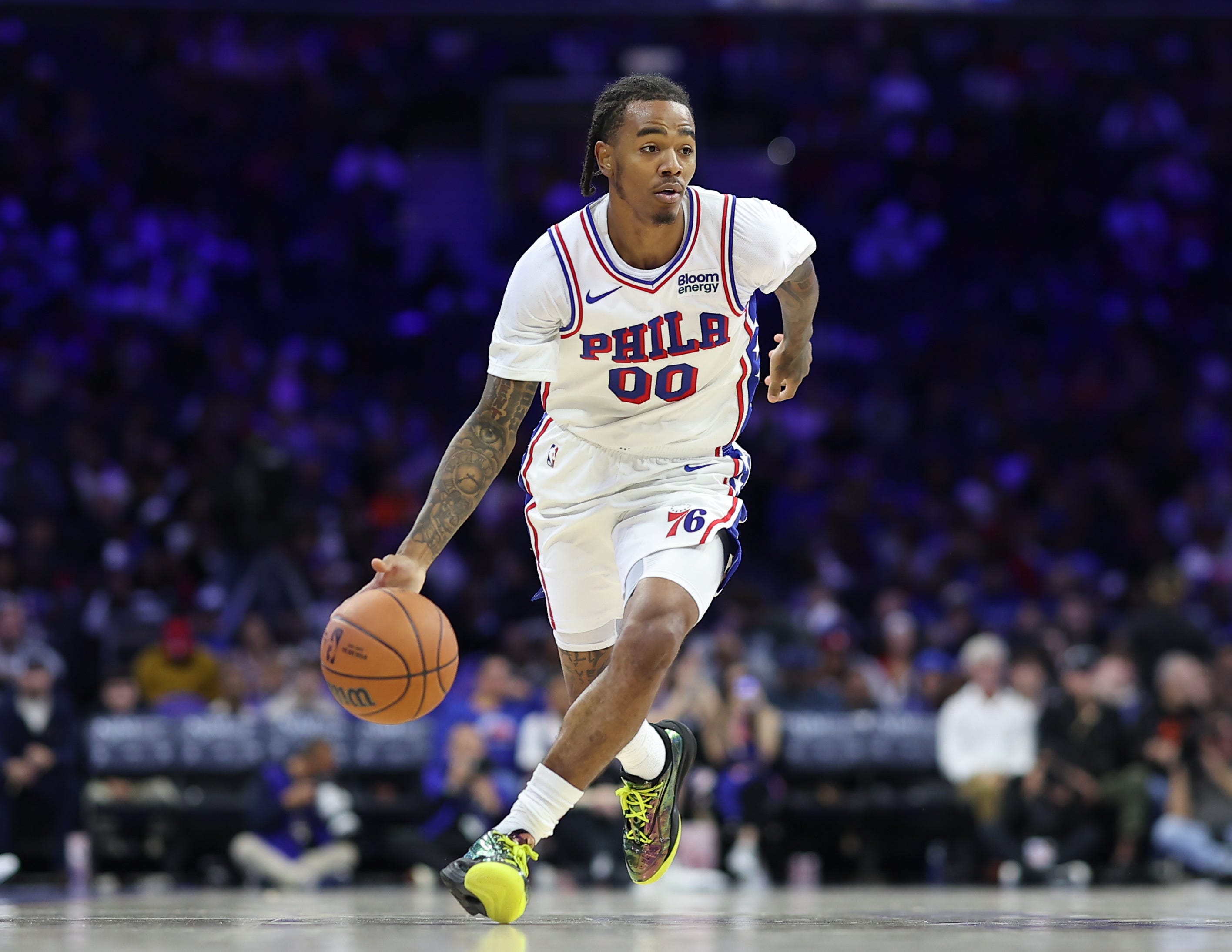 76ers rookie Labaron Philon Jr. discusses handling nerves before debut