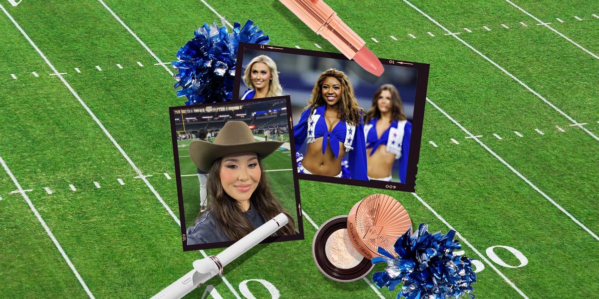 I tried the Dallas Cowboys cheerleaders’ hair and makeup routine. Here ...
