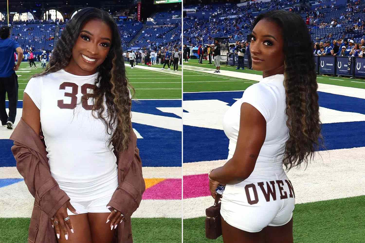 Simone Biles reveals the unique detail added to her sexy game day look ...