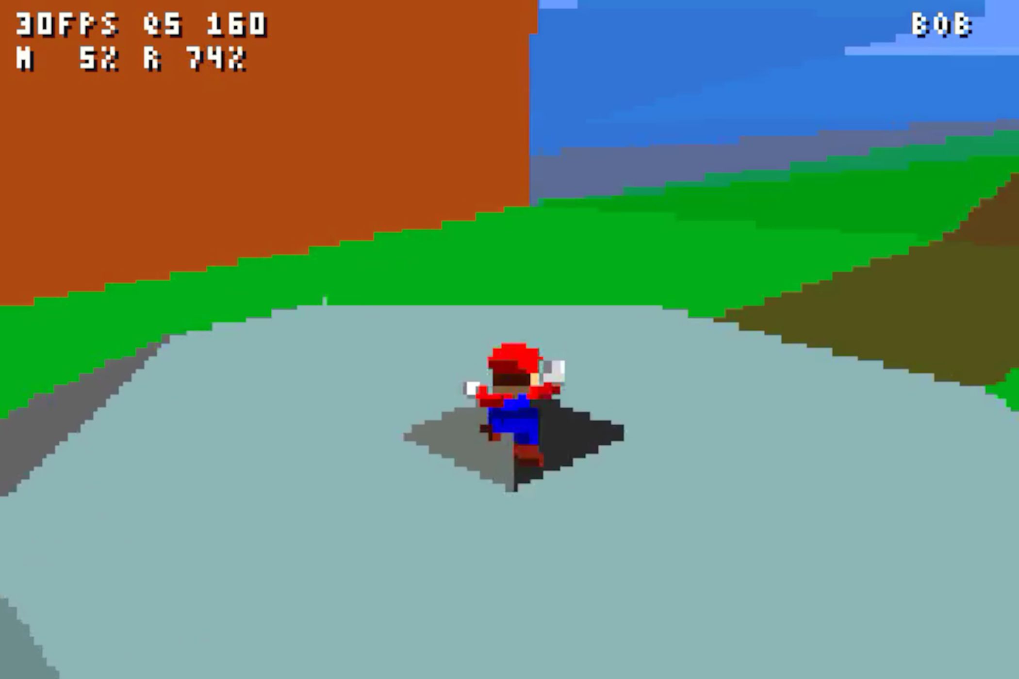 Someone ported Super Mario 64 to the Game Boy Advance, and the physics ...