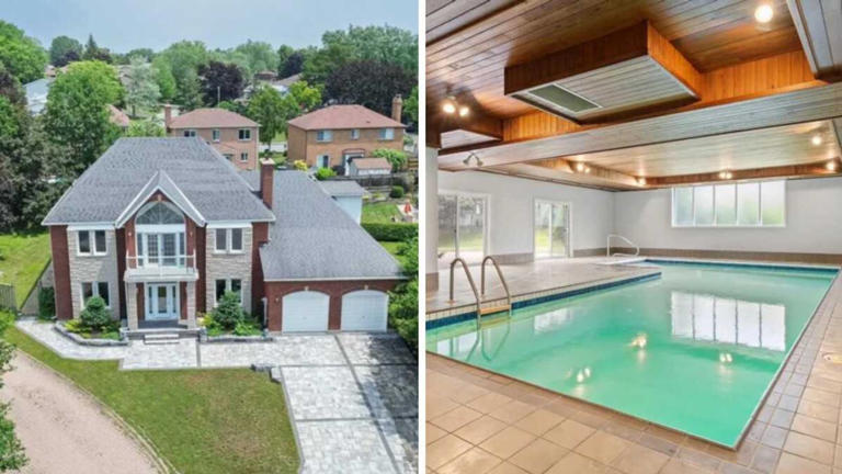 This massive Ontario house for sale has over 20 rooms and an indoor ...
