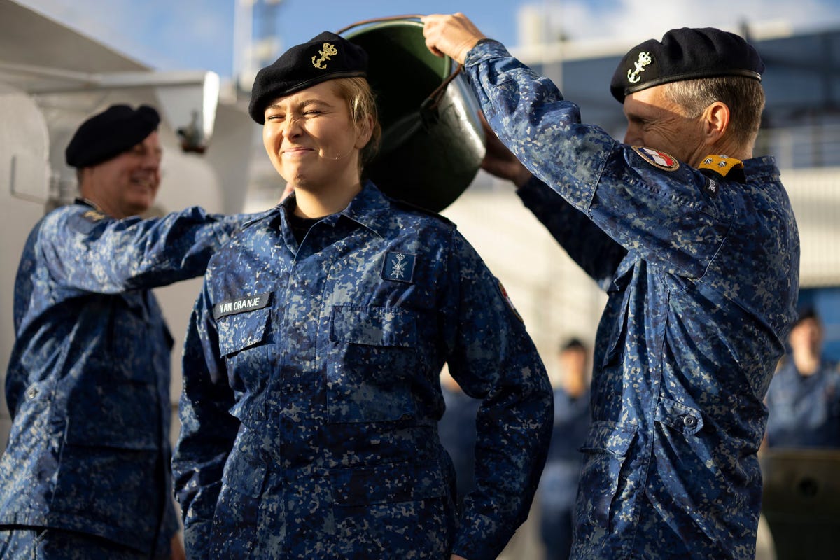 Princess Catharina-Amalia of the Netherlands gets a military promotion
