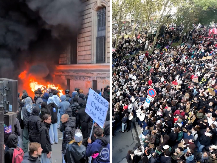 France protests: Insane videos from riots