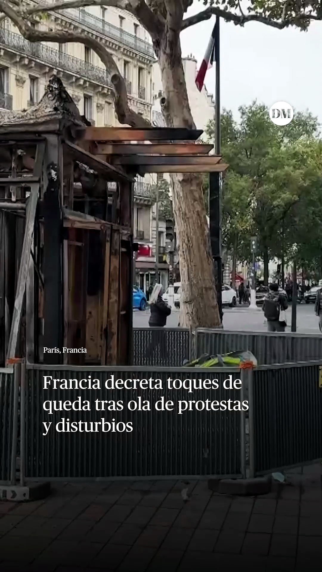 Francia decreta toques de queda tras ola de protestas y disturbios