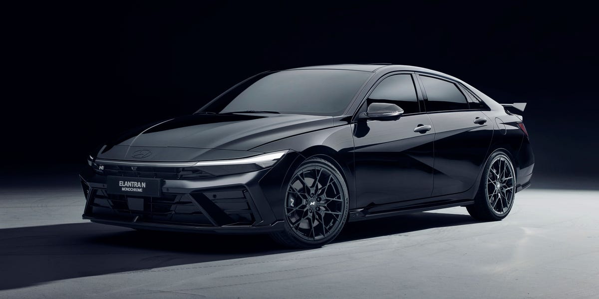 Hyundai plays gatekeeper with the sleek new Elantra N monochrome ...