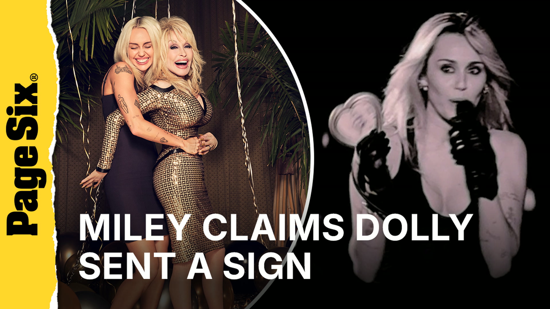 Miley Cyrus claims late godmother Dolly Parton sent her a sign after ...