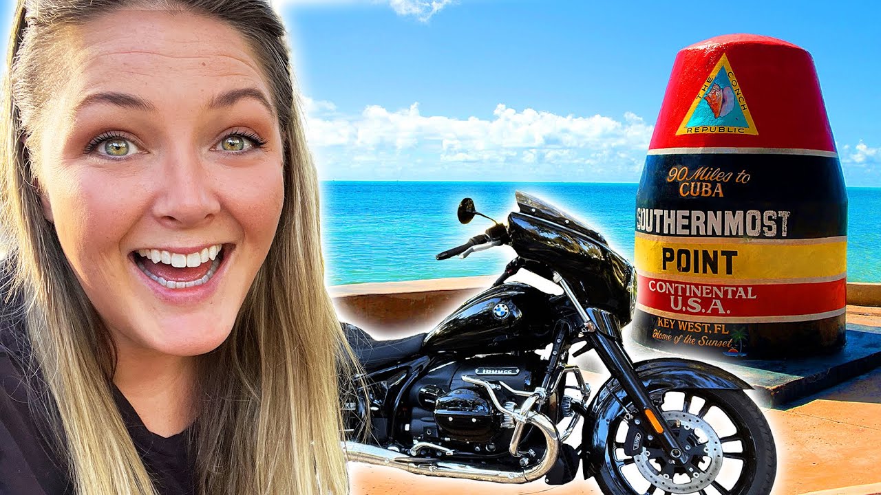 Almost breaking my neck on the way to Key West!