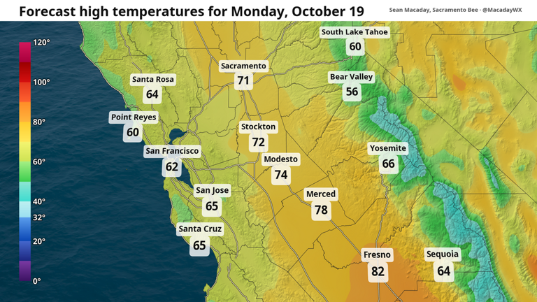 Rain coming this week as cool fall weather arrives in California. What ...
