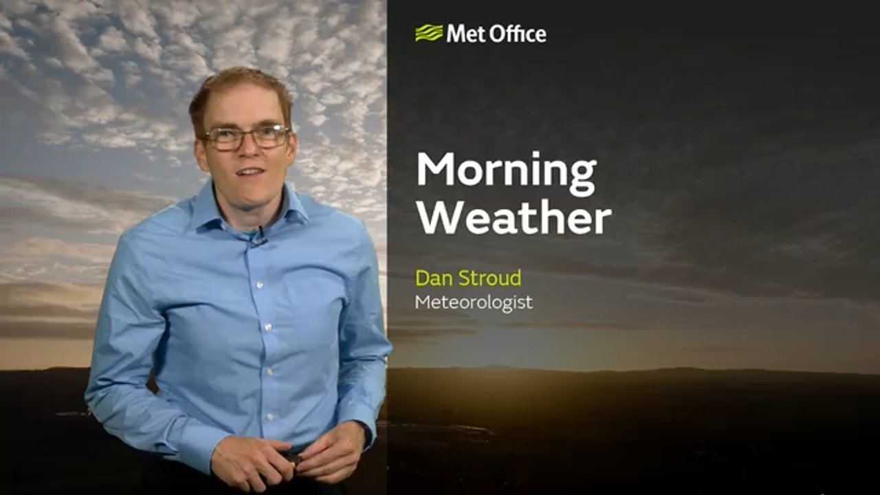 Met Office Monday morning weather forecast 10/08/26