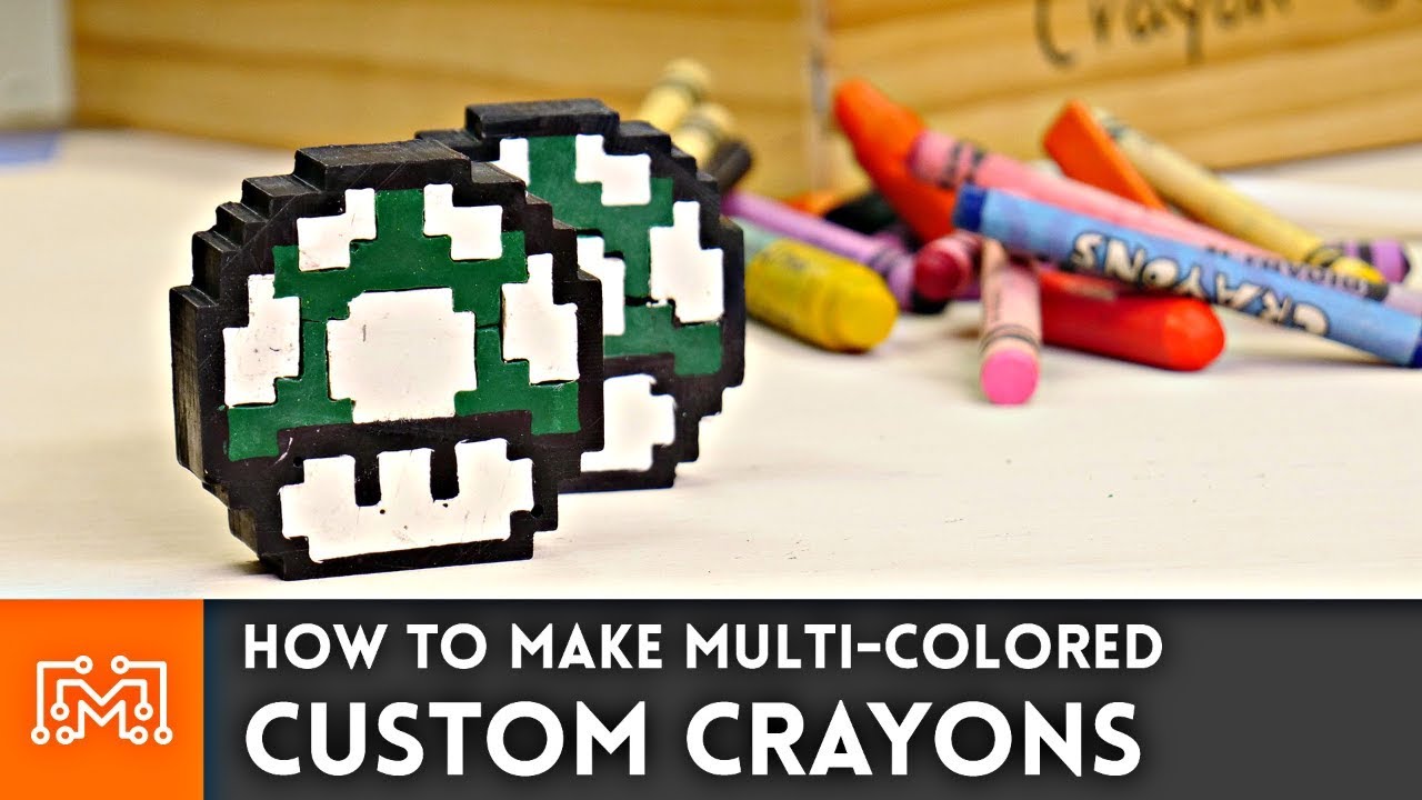 3D print mold trick for custom crayons