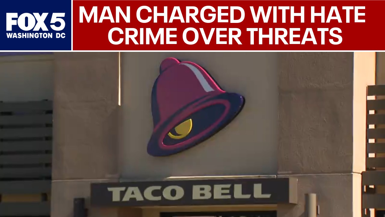 Maryland man charged with hate crime for threatening Taco Bell employee