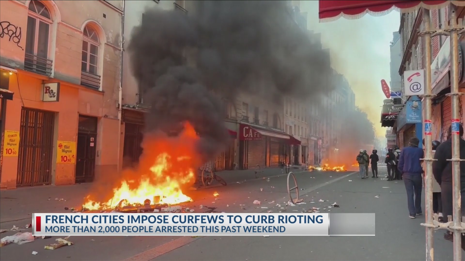 France imposes curfews amid widespread protests, riots