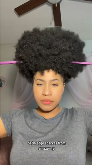 An effortless afro puff look for curly hair