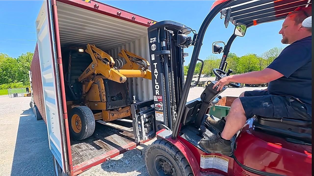 Two backhoes, one container, this got ugly fast