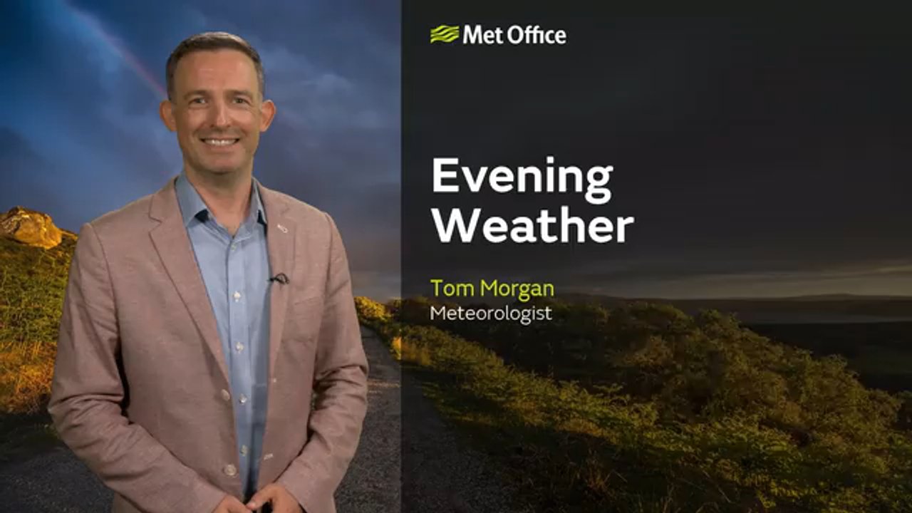 Met Office Sunday evening weather forecast 16/08/2026