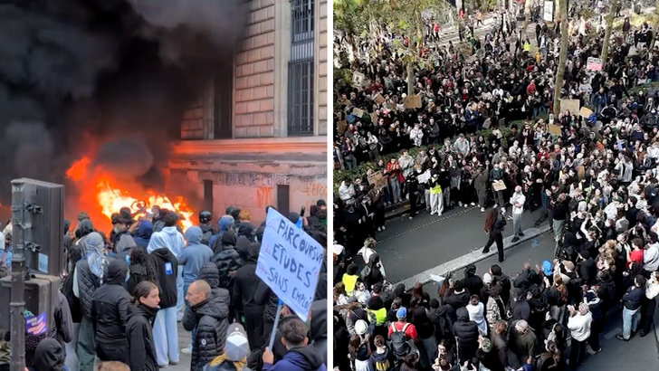 France protests: Insane videos from riots