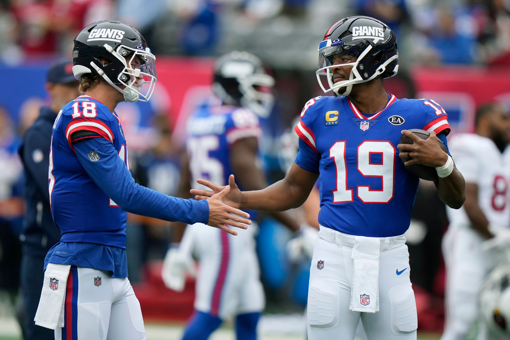Harbaugh says the Giants are honing in on a decision at quarterback ...