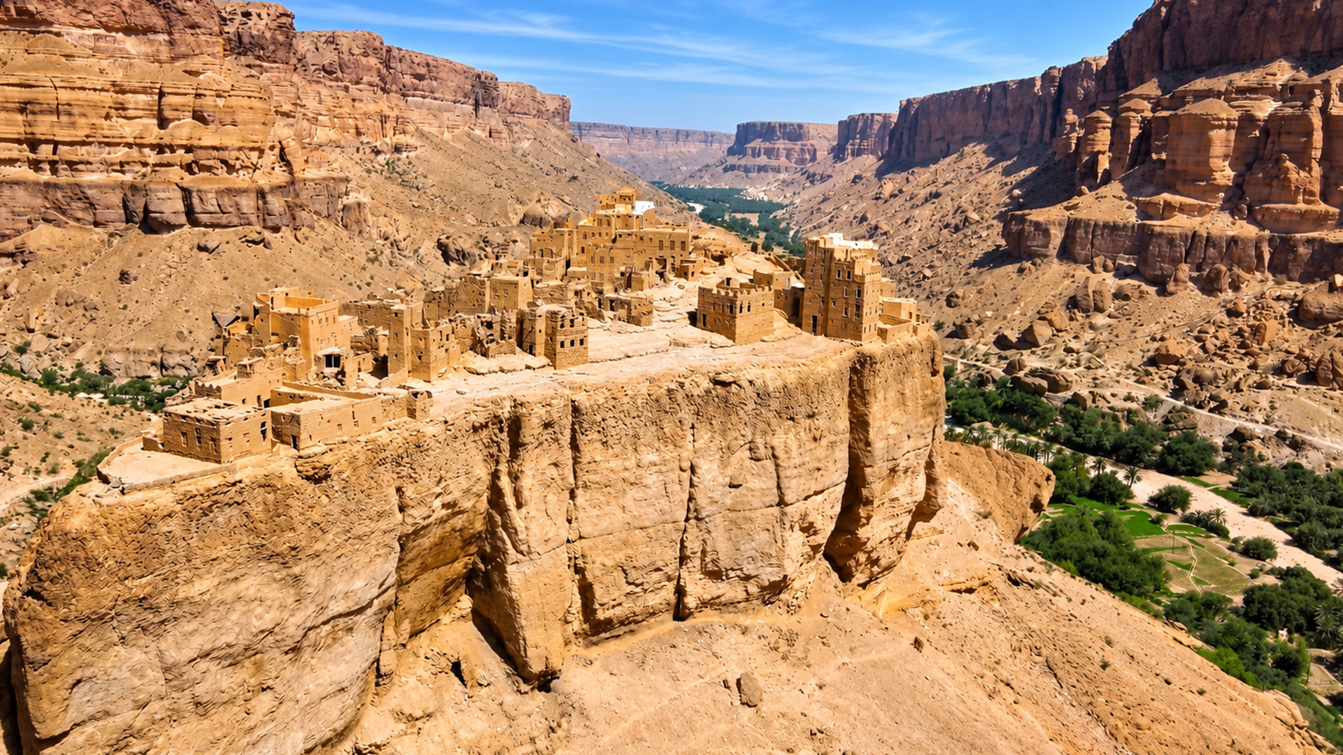 A village perched on rock like one structure