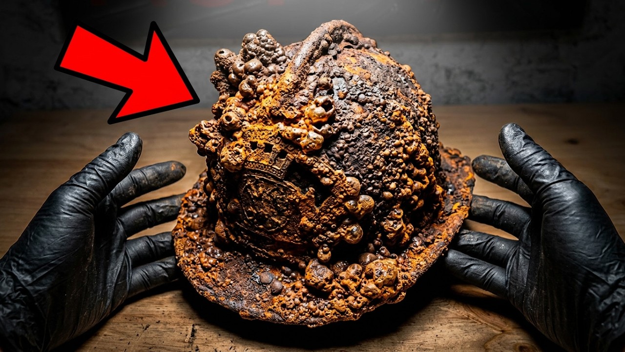 I restored a 1920s firefighter helmet! 🚒