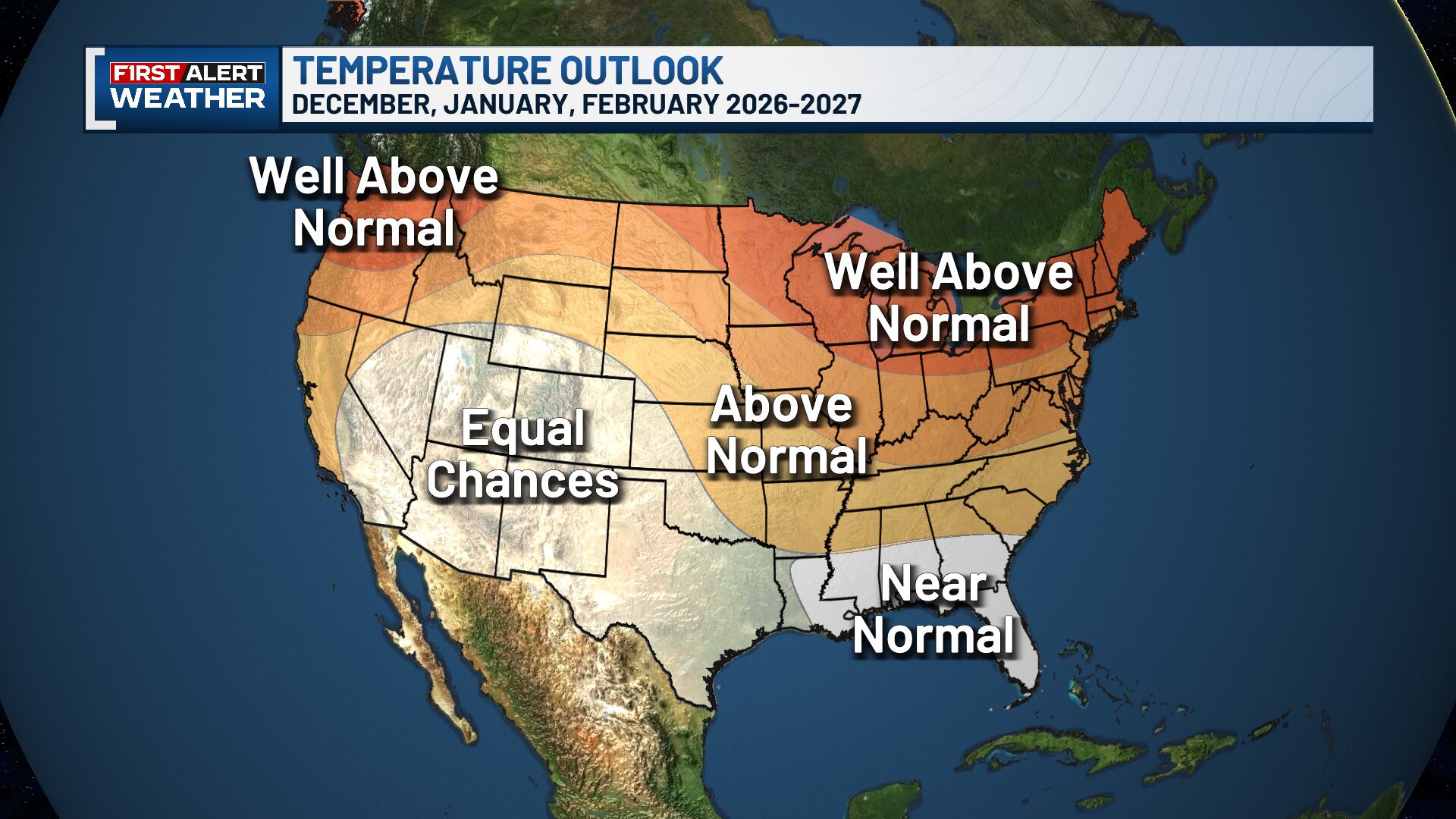 Winter outlook favors fewer cold days, more ice/mix events