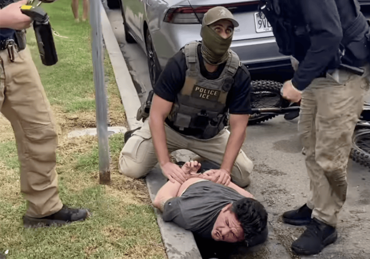 Long Beach neighbors rush to defend man after ICE agents break his arm ...