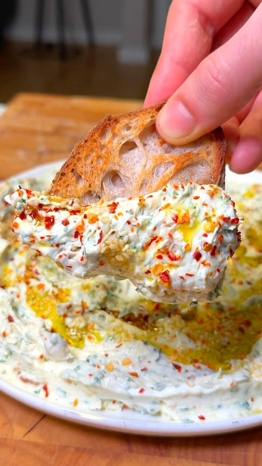 Creamy vegan garlic dip for a savory appetizer