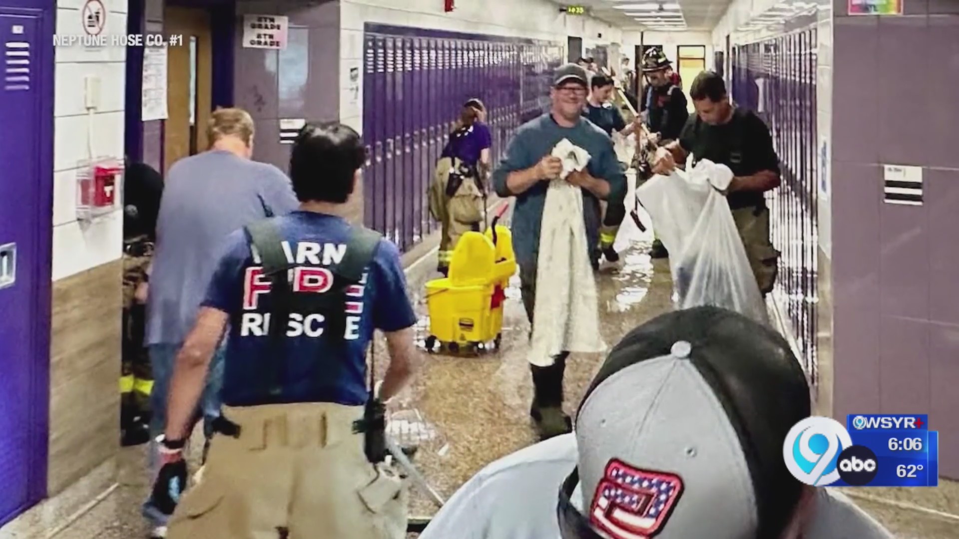 Water pipe bursts, damages parts of Dryden High School