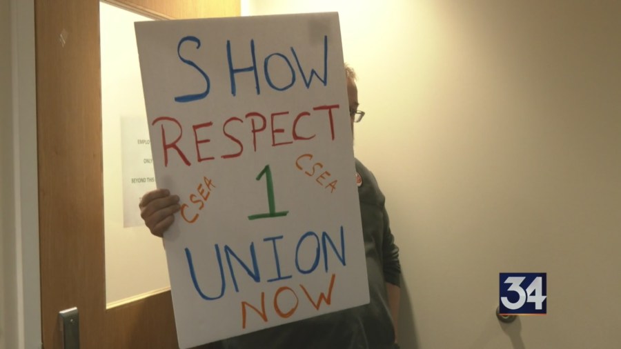 BHA workers rally for a union at board meeting
