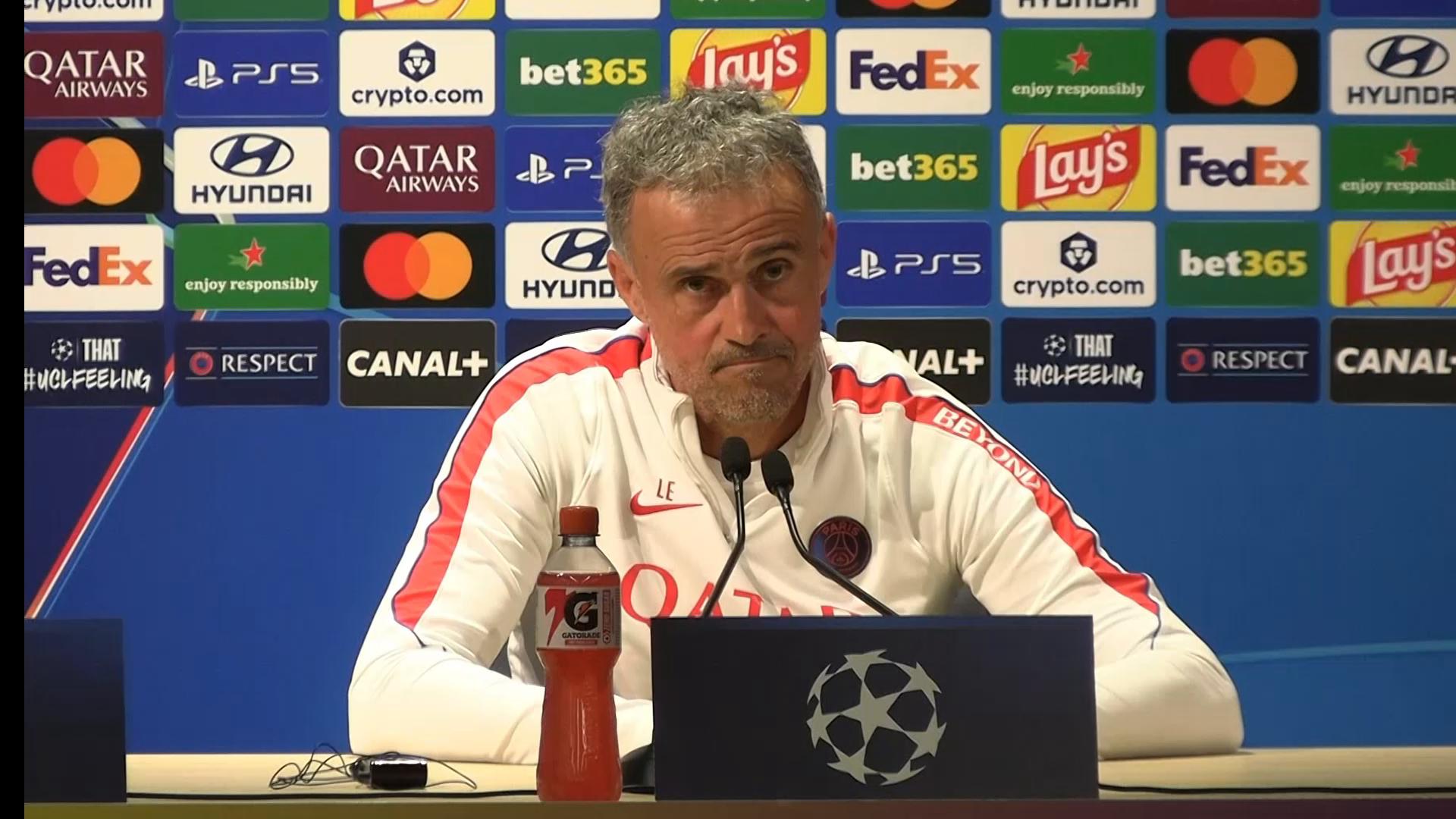 Moment: 'Not afraid at all' - Luis Enrique dismisses PSG match fears ...