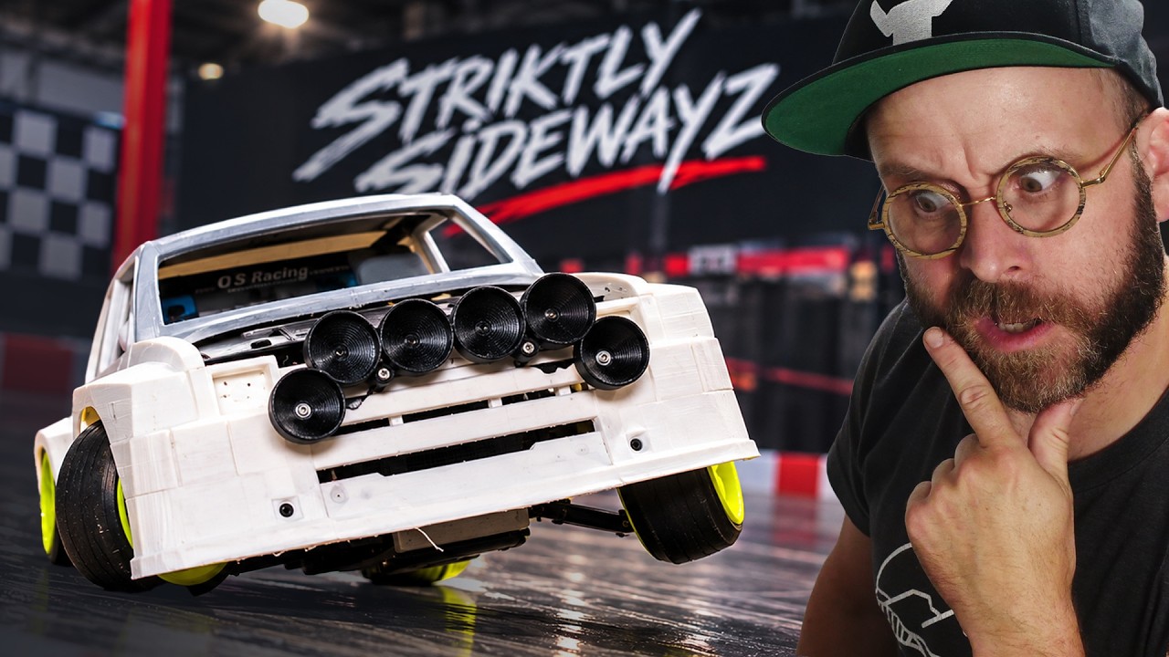 We made this drift car lean too far