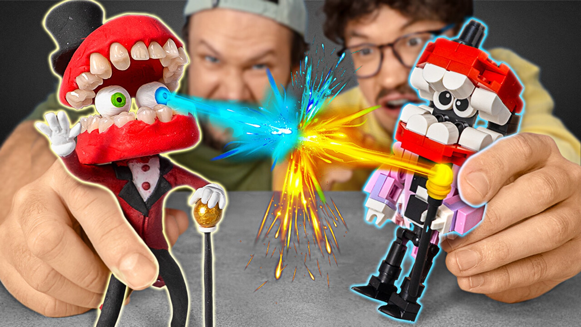 Amazing Digital Circus LEGO character figure set