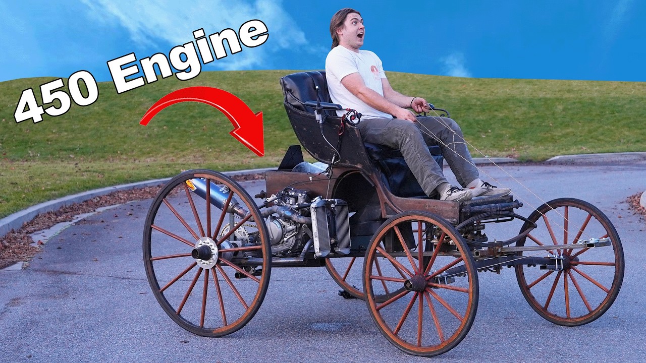 I built an Amish buggy with a KTM 450! 🚜