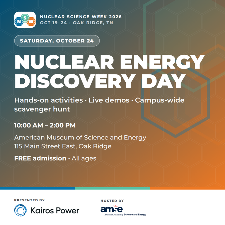 Oak Ridge museum hosts free nuclear science events Saturday