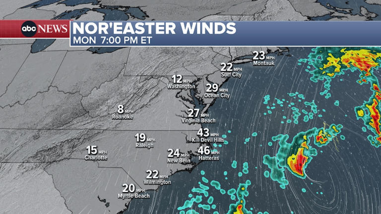 Mid-Atlantic coast bracing for October nor'easter