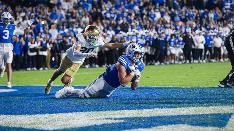 Bear Bachmeier's go-ahead touchdown to Walker Lyons almost hit a referee