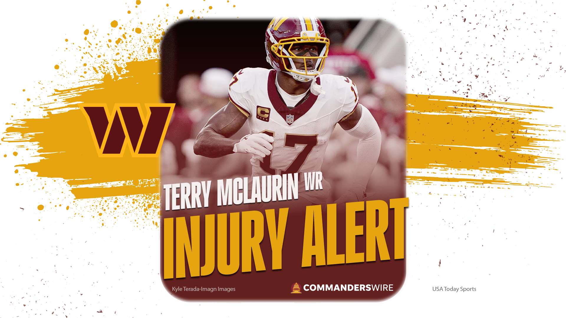 Commanders WR Terry McLaurin suffered left knee injury, ruled out vs. 49ers