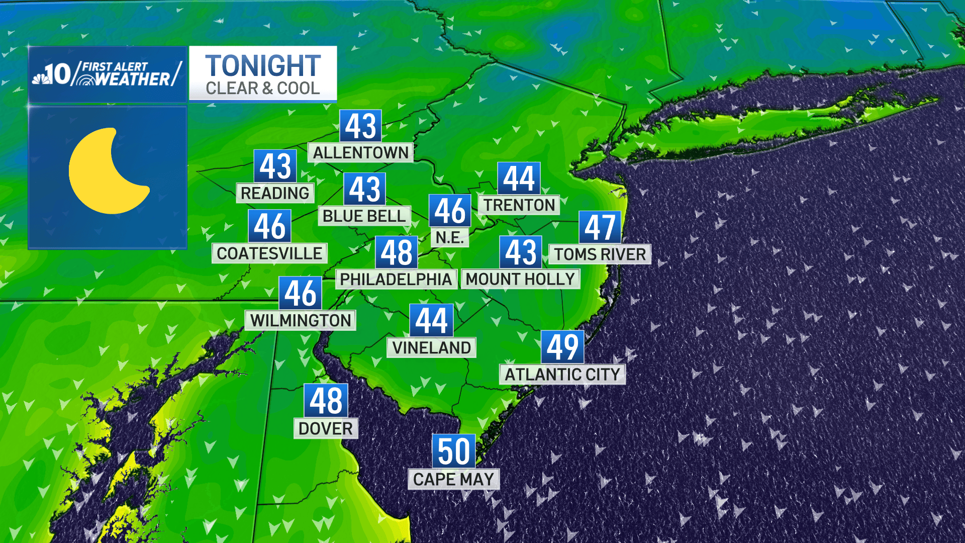 Bright and breezy Tuesday