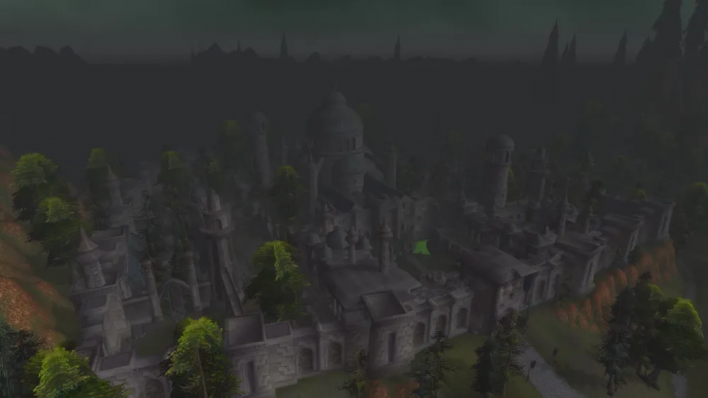 The ruins of Lordaeron: Arthas's homeland above the Undercity