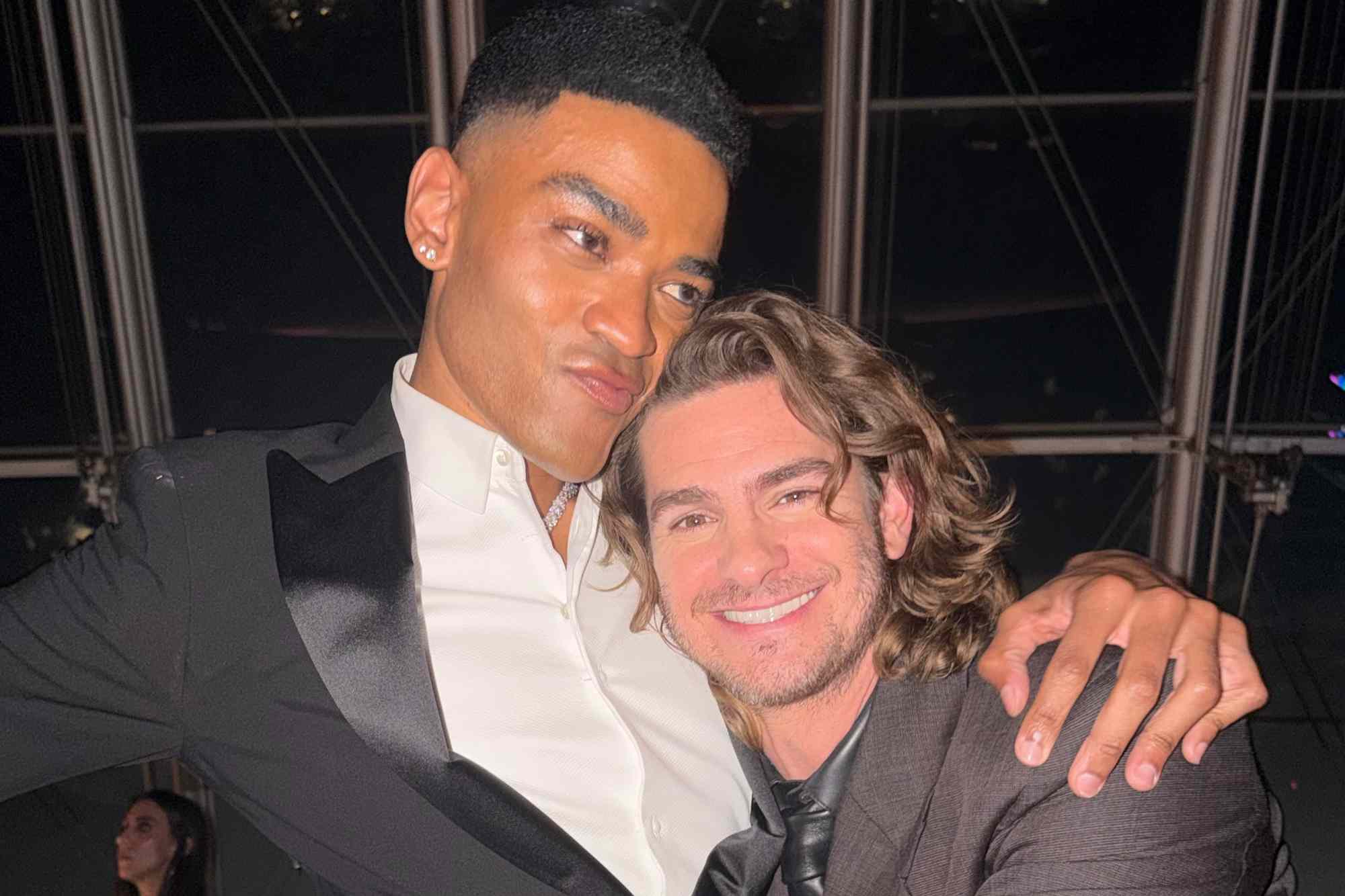 Owen Thiele reunites with Andrew Garfield at academy event after ...