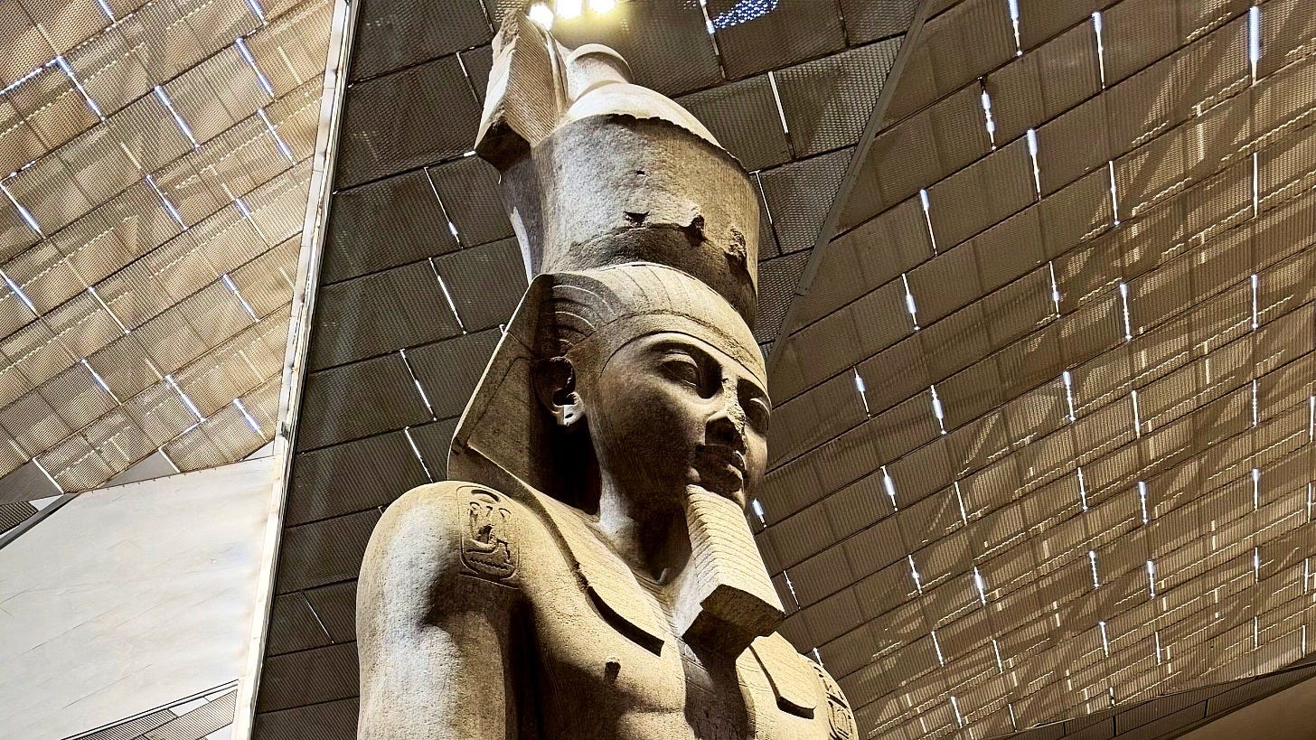 Ramses II statues found after a man reports a stone by his house