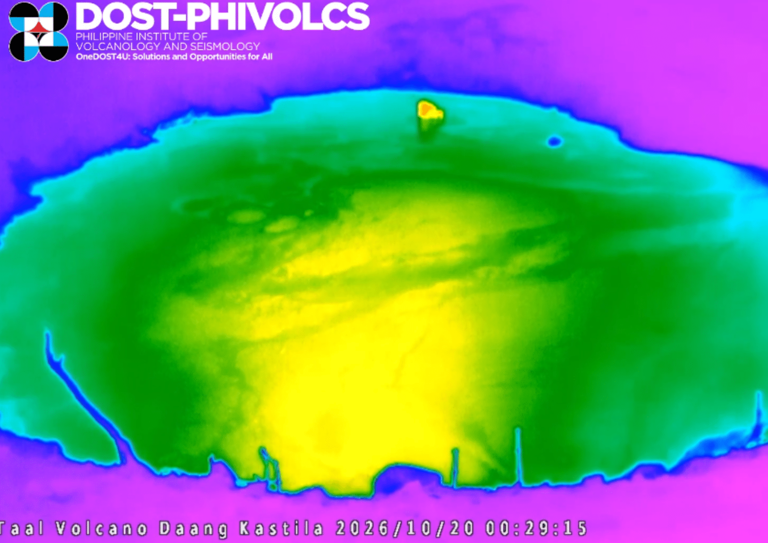 Taal Volcano logs fifth eruption this October; alert level 1 stays