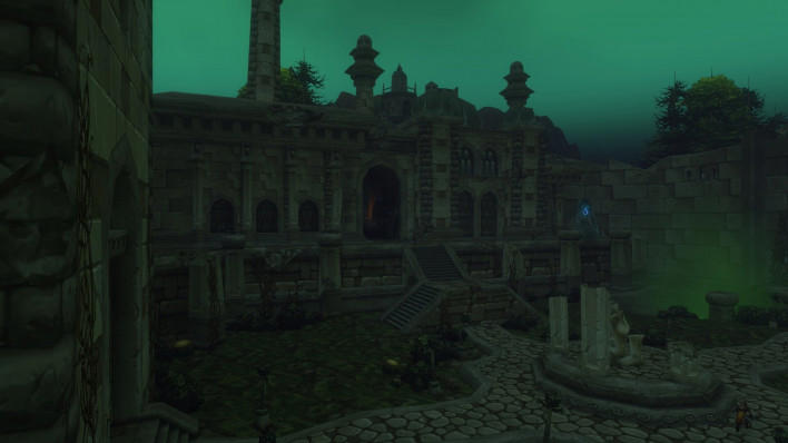 The ruins of Lordaeron: Arthas's homeland above the Undercity