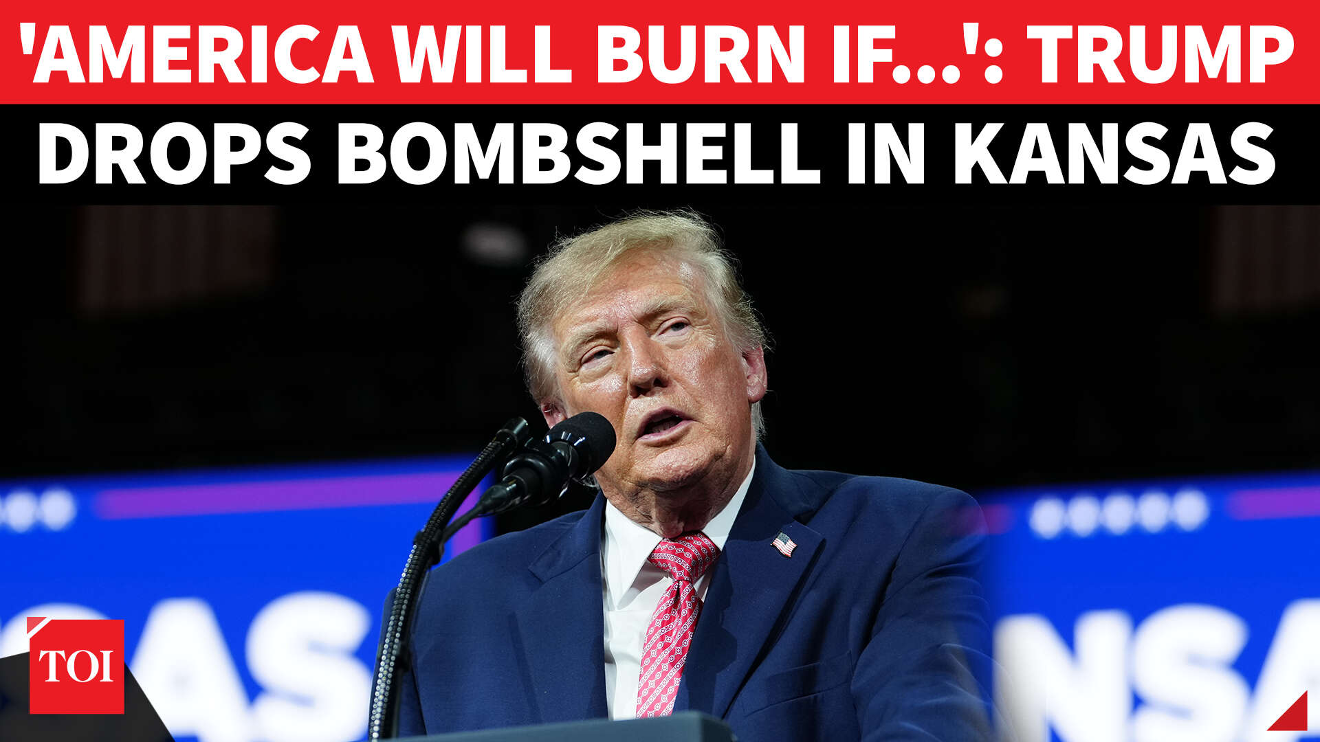 'America will burn like France': Trump's explosive warning in Kansas ...