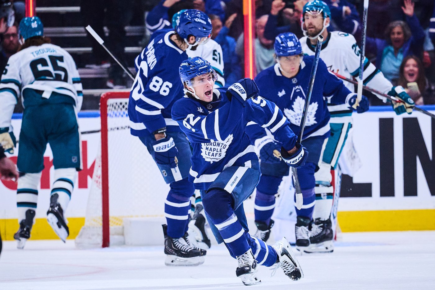 Gavin McKenna scores winner, Maple Leafs top Sharks 3-1 to snap three ...