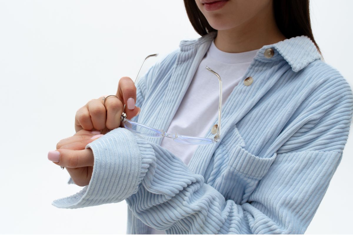 This instinctive action scratches your glasses and leaves a dull film ...